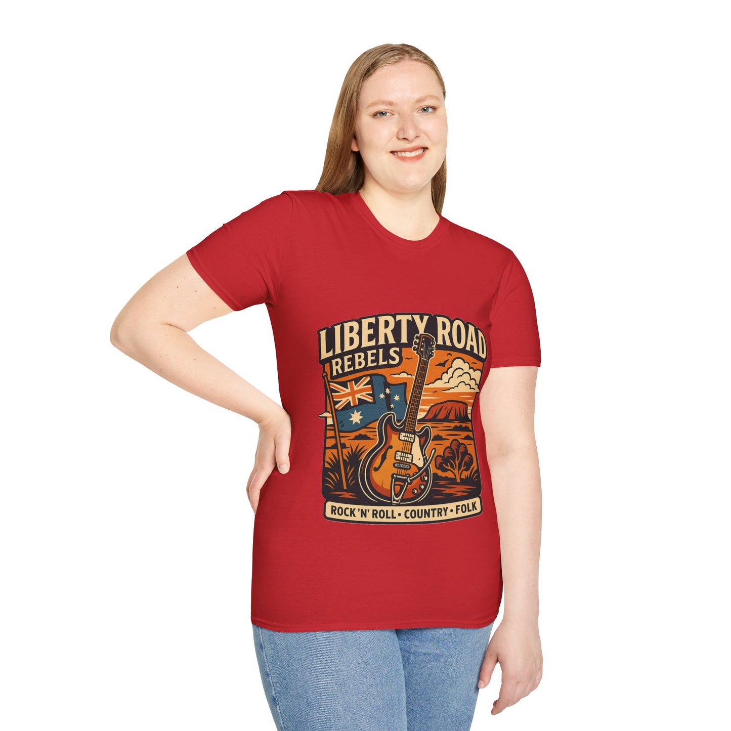 Liberty Road Rebels Australiana T-Shirt Unisex Graphic Tee