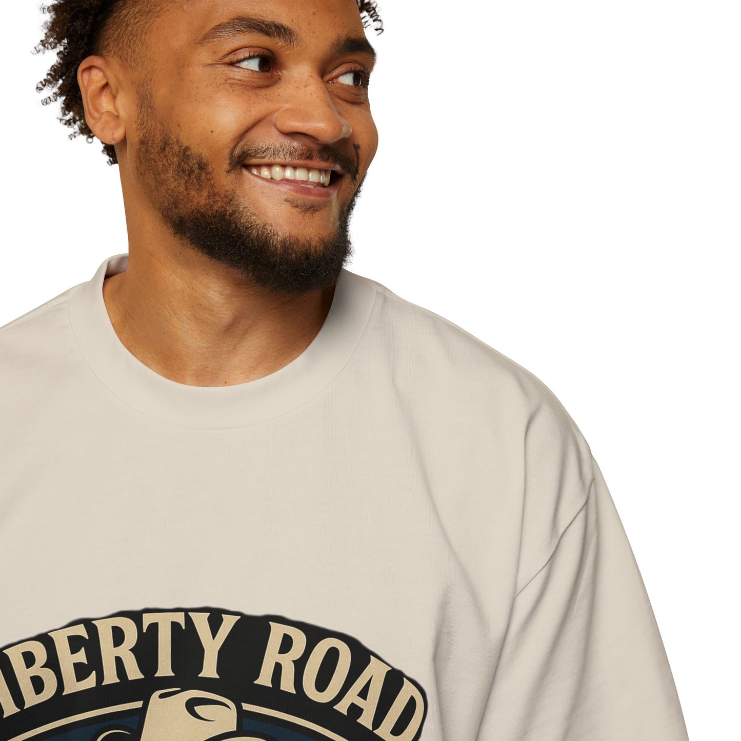 Liberty Road Rebels Britannia Rock n' Roll Oversized Men's Tee T-Shirt