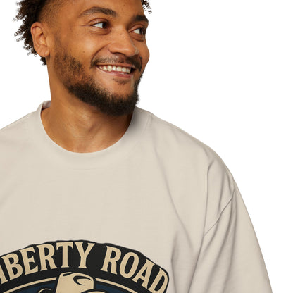 Liberty Road Rebels Britannia Rock n' Roll Oversized Men's Tee T-Shirt