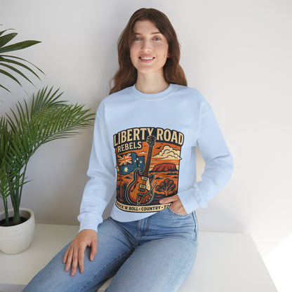 Liberty Road Rebels Australiana Cozy Crewneck Sweatshirt