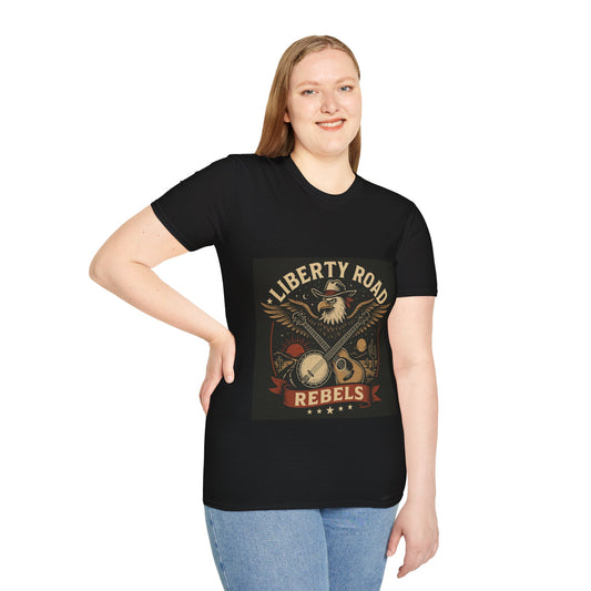 Liberty Road Rebels Vintage Americana Style T-Shirt