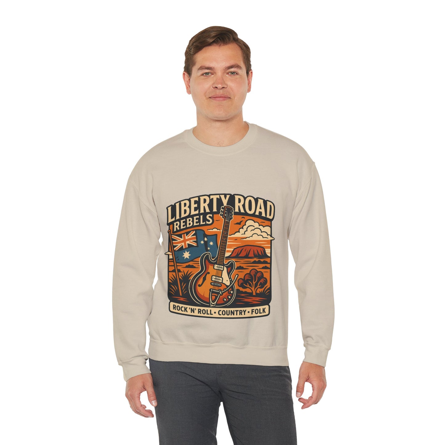 Liberty Road Rebels Australiana Cozy Crewneck Sweatshirt