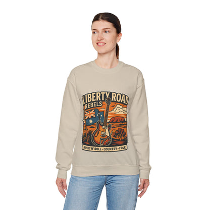 Liberty Road Rebels Australiana Cozy Crewneck Sweatshirt