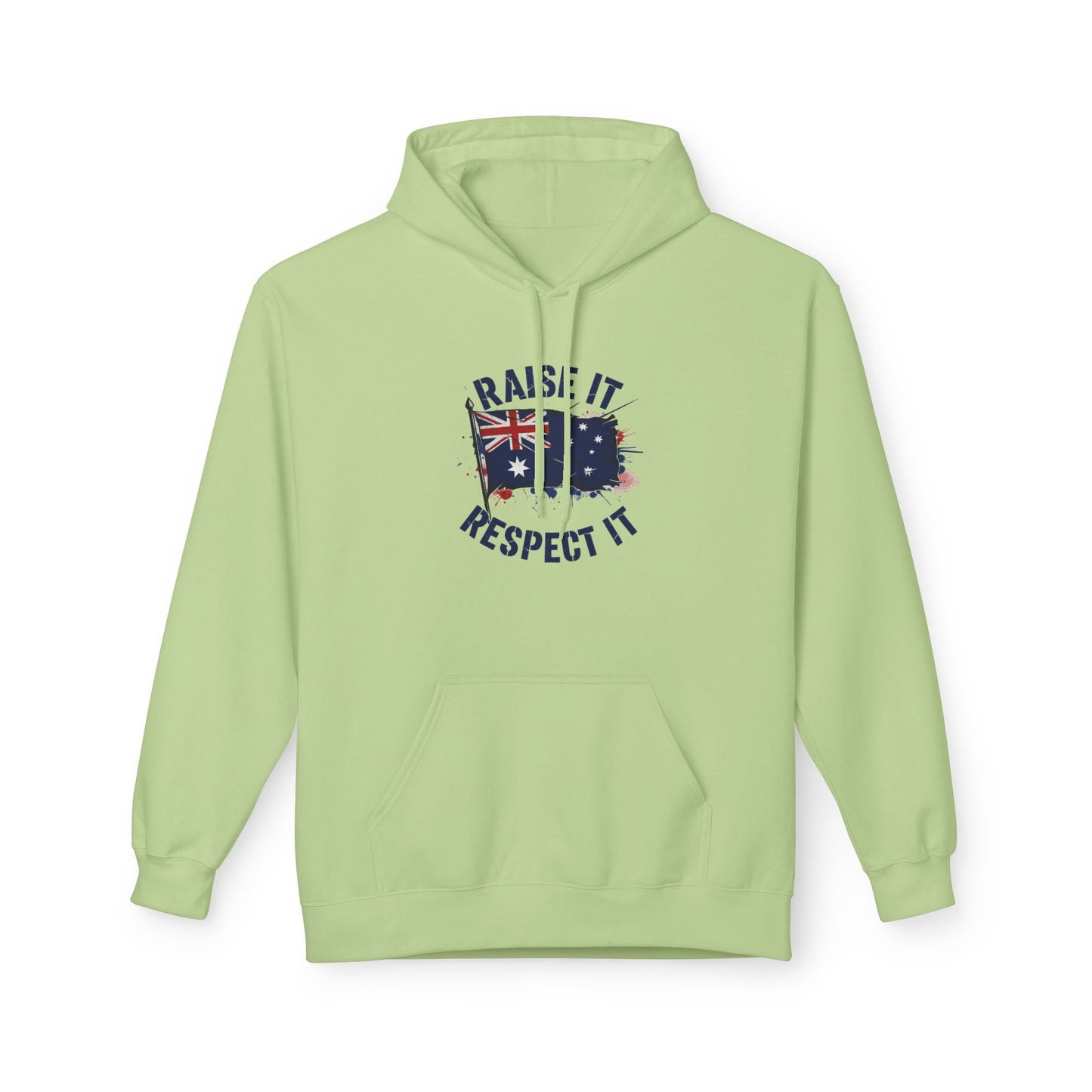 Unisex Raise It Respect It Australian Flag Hoodie