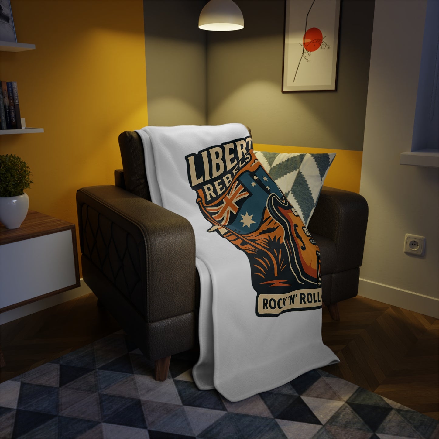 Liberty Road Rebels Australian Fleece Cozy Throw Blanket