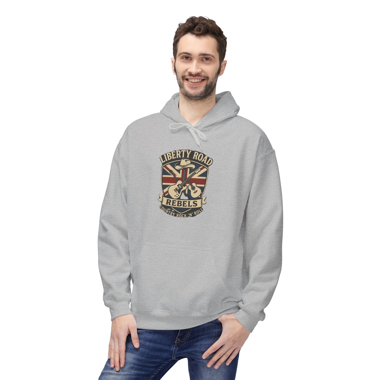 Liberty Road Rebels Britannia Fleece Hoodie Unisex Sweatshirt