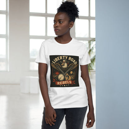 Liberty Road Rebels Vintage Americana Style Women's T-Shirt Tee