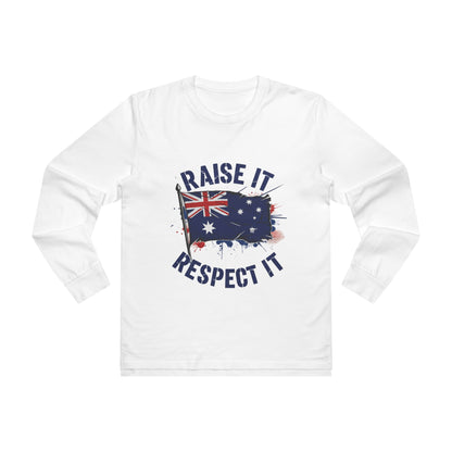 Raise It Respect It Australian Pride Longsleeve Tee Sweatshirt