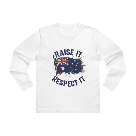 Raise It Respect It Australian Pride Longsleeve Tee Sweatshirt