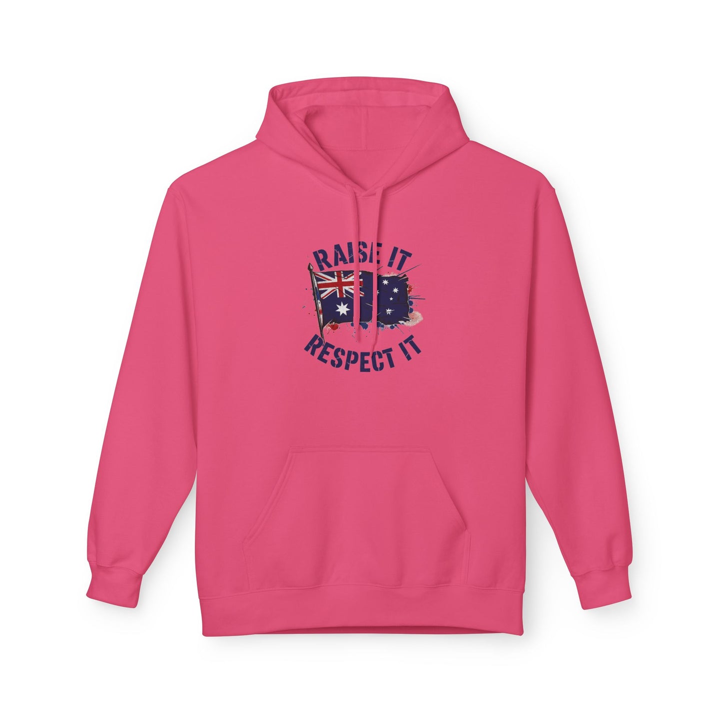 Unisex Raise It Respect It Australian Flag Hoodie