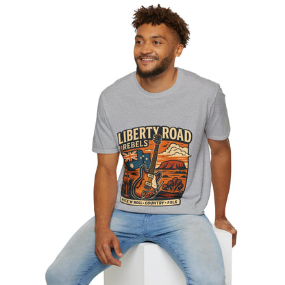 Liberty Road Rebels Australiana T-Shirt Unisex Graphic Tee
