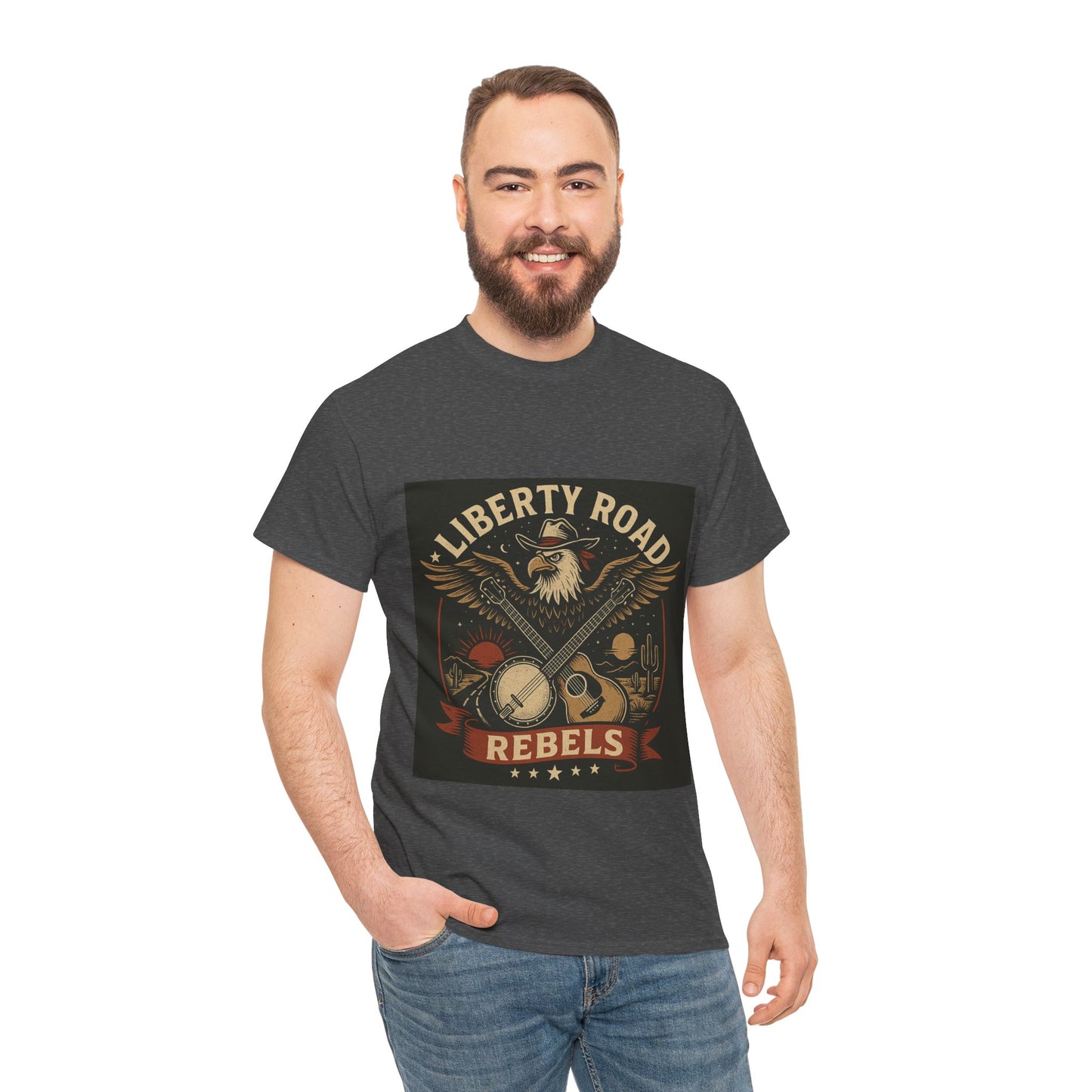 Liberty Road Rebels Vintage Americana Style Tee Unisex T-Shirt