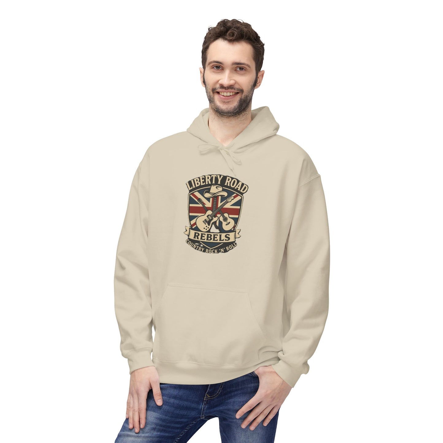 Liberty Road Rebels Britannia Fleece Hoodie Unisex Sweatshirt