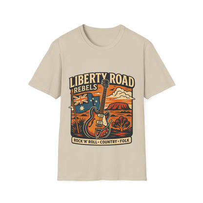 Liberty Road Rebels Australiana T-Shirt Unisex Graphic Tee