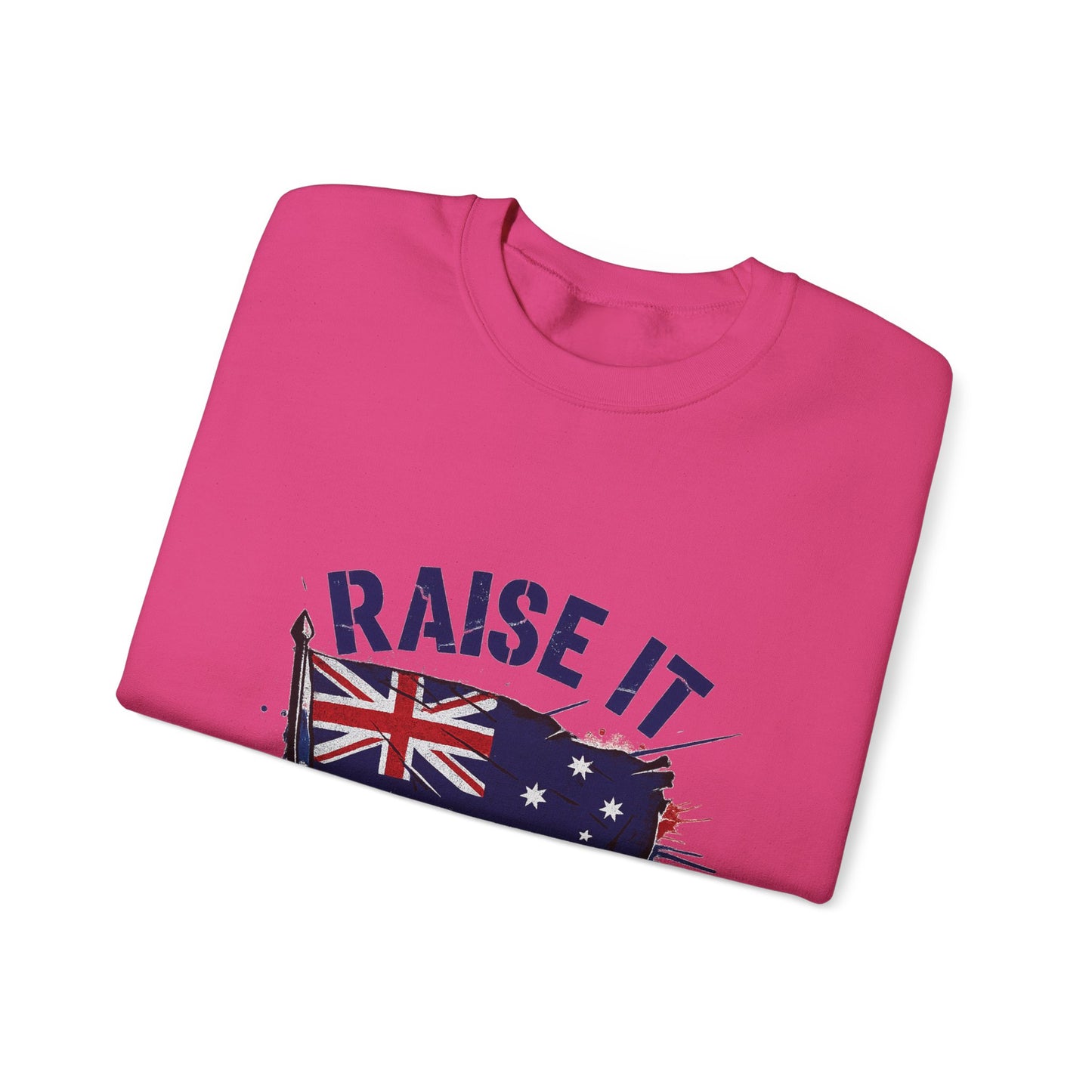 Raise It Respect It Australia Flag UniSex Crewneck Sweatshirt