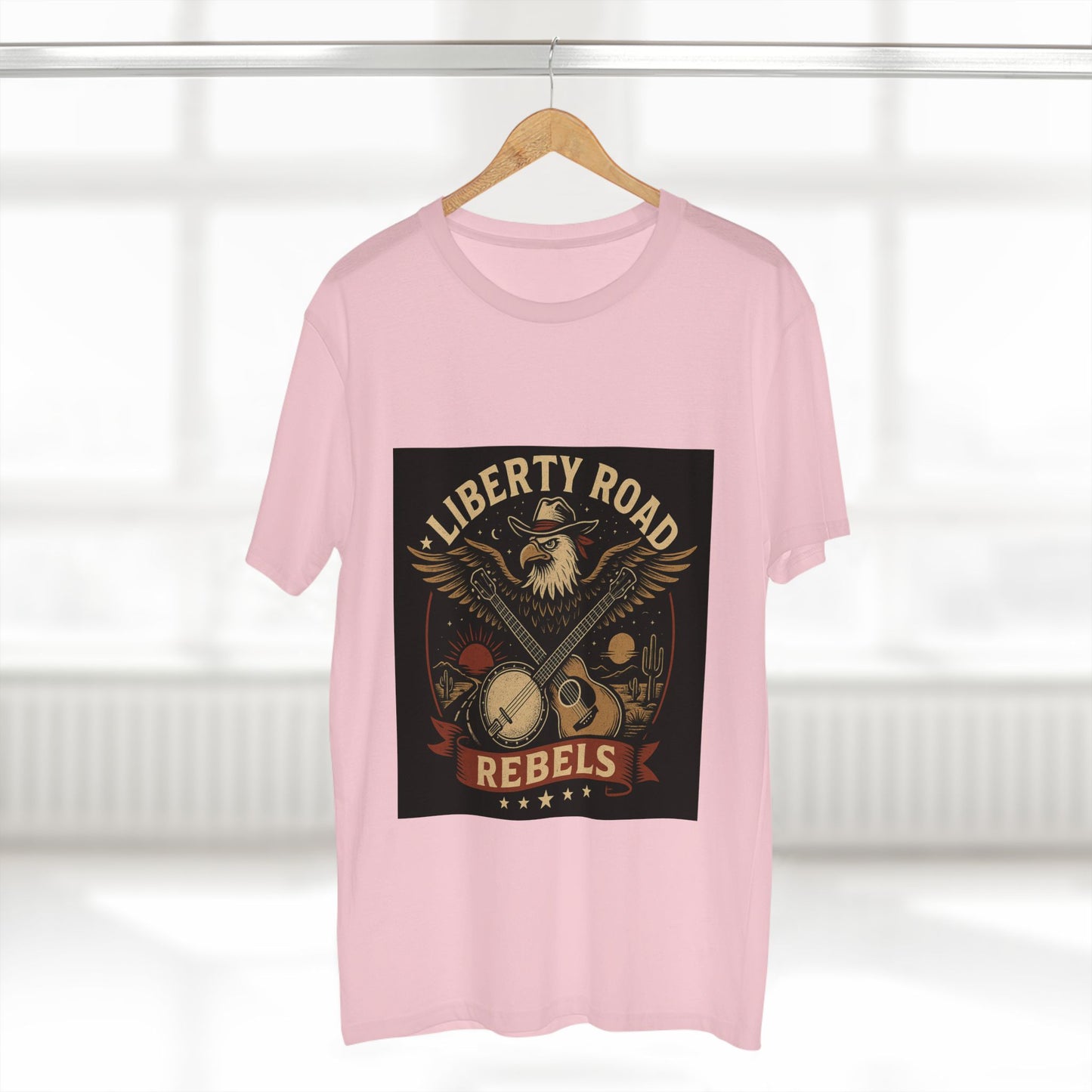 Liberty Road Rebels Vintage Americana Style Tee T-Shirt
