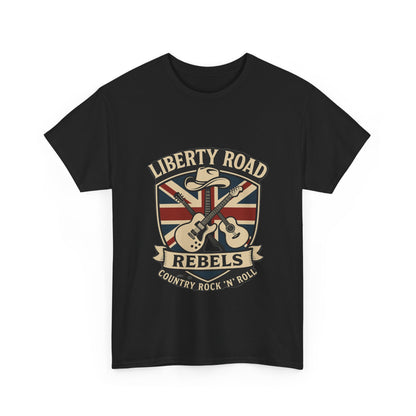 Liberty Road Rebels Britannia Rock 'n' Roll Rebels Tee Unisex Heavy Cotton T-Shirt