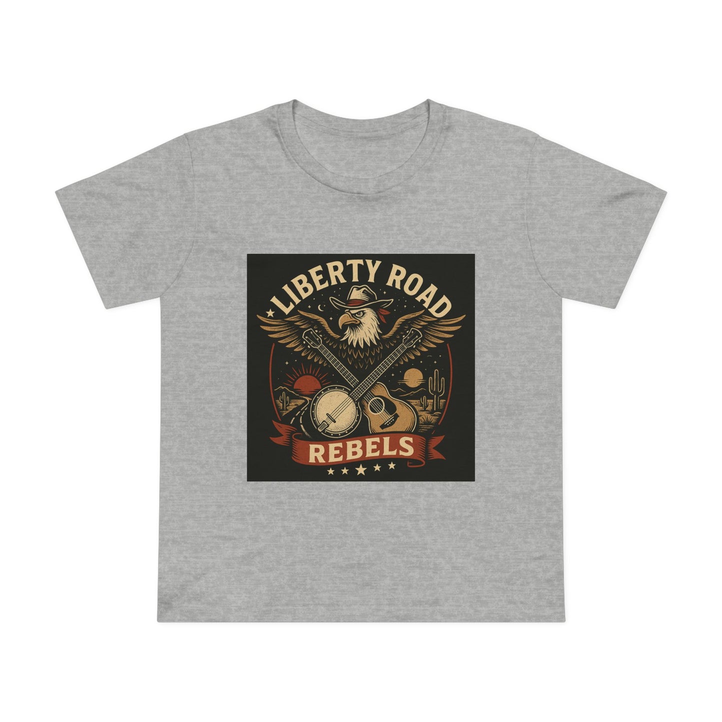 Liberty Road Rebels Vintage Americana Style Women's T-Shirt Tee