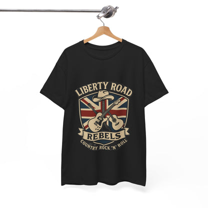 Liberty Road Rebels Britannia Rock 'n' Roll Rebels Tee Unisex Heavy Cotton T-Shirt