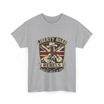 Liberty Road Rebels Britannia Rock 'n' Roll Rebels Tee Unisex Heavy Cotton T-Shirt