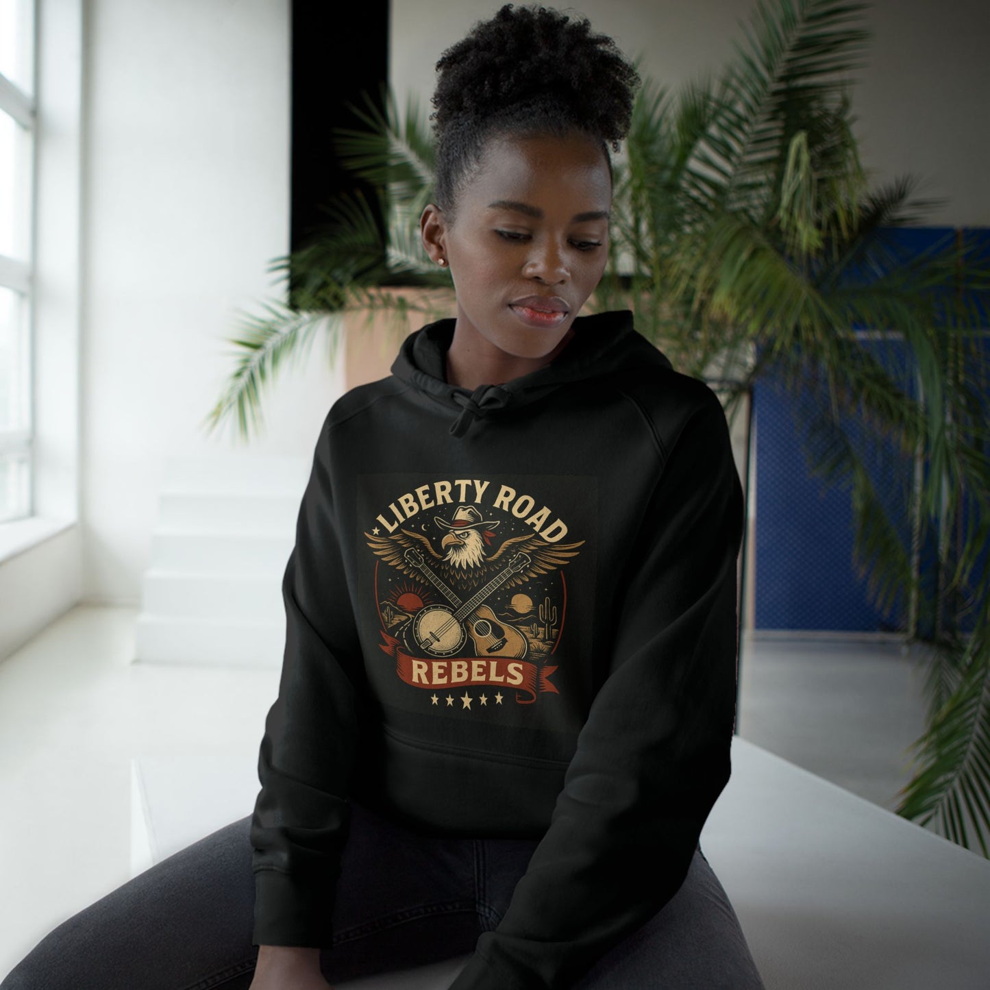 Liberty Road Rebels Vintage Americana Style Hoodie Unisex Sweatshirt
