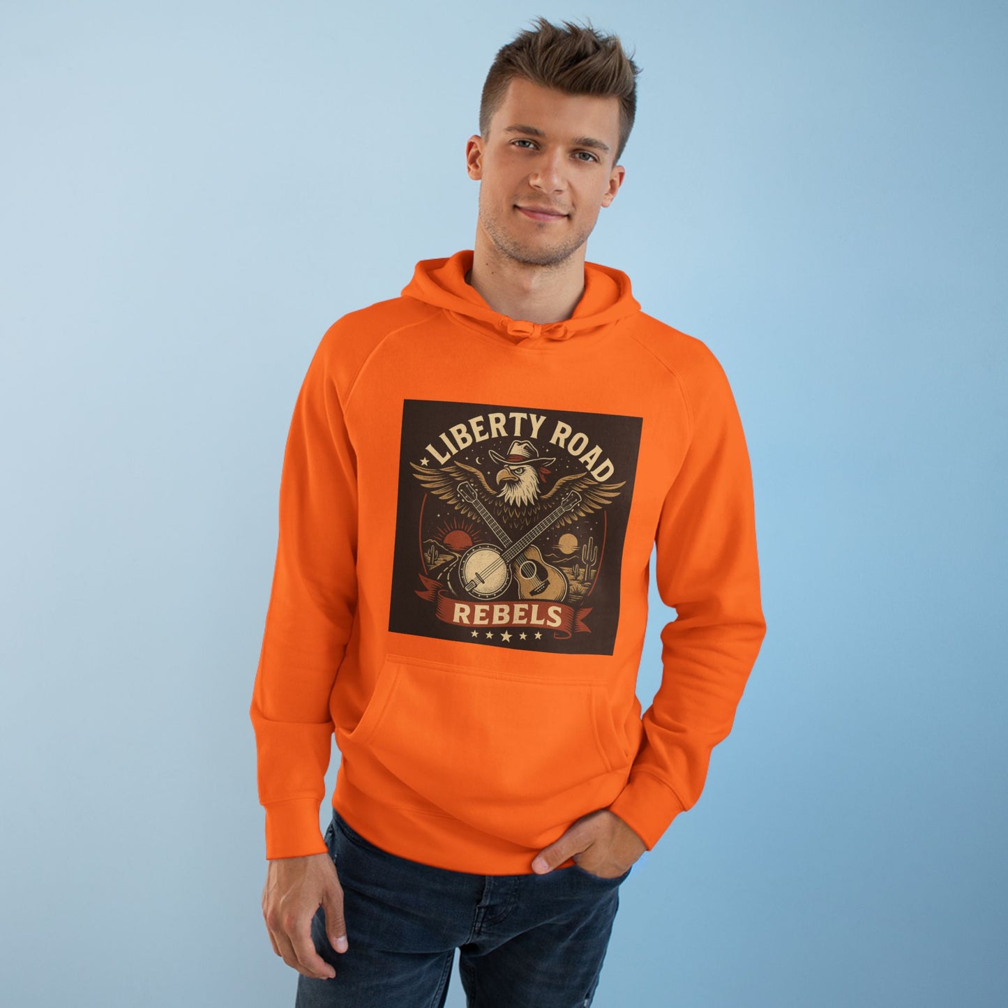 Liberty Road Rebels Vintage Americana Style Hoodie Unisex Sweatshirt
