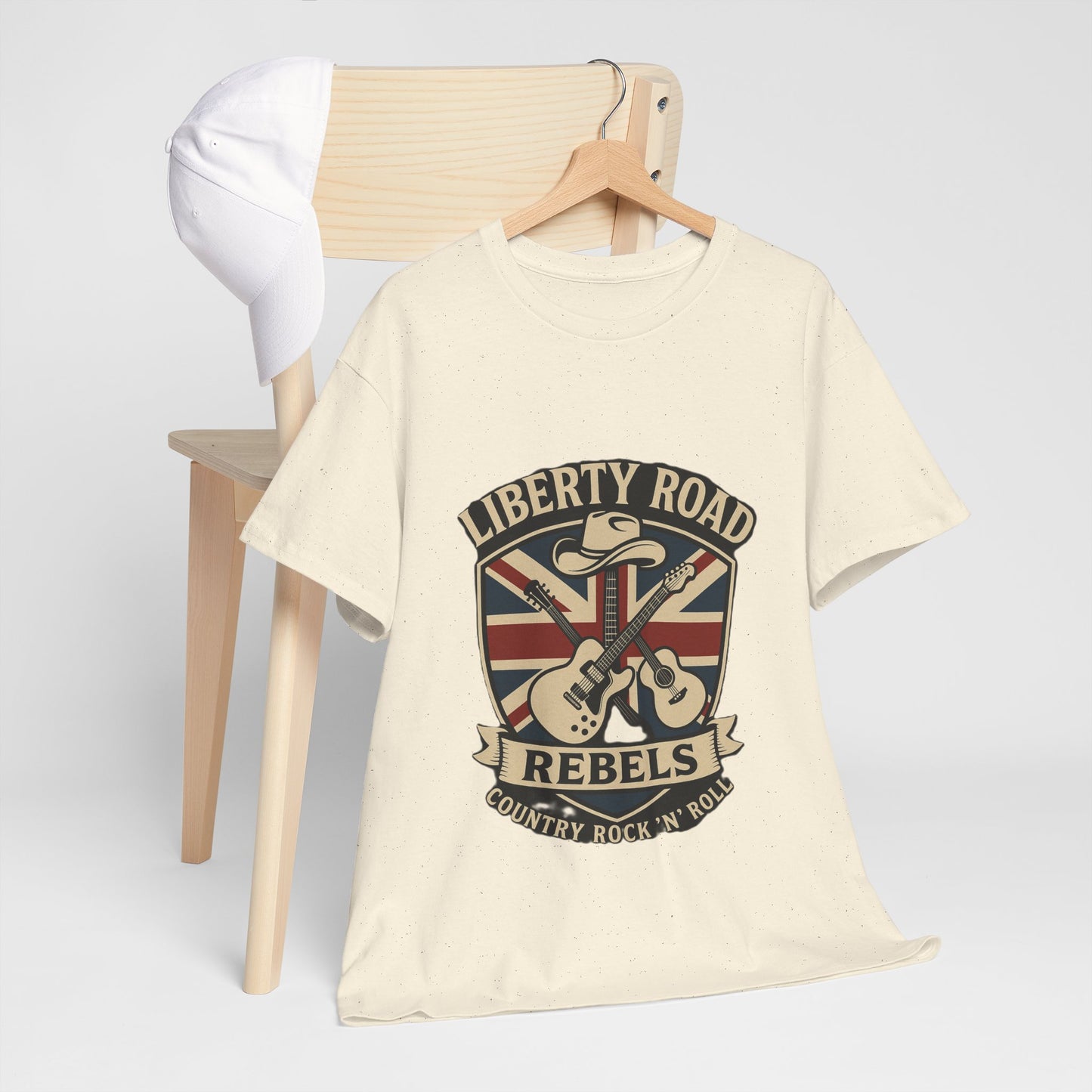 Liberty Road Rebels Britannia Rock 'n' Roll Rebels Tee Unisex Heavy Cotton T-Shirt