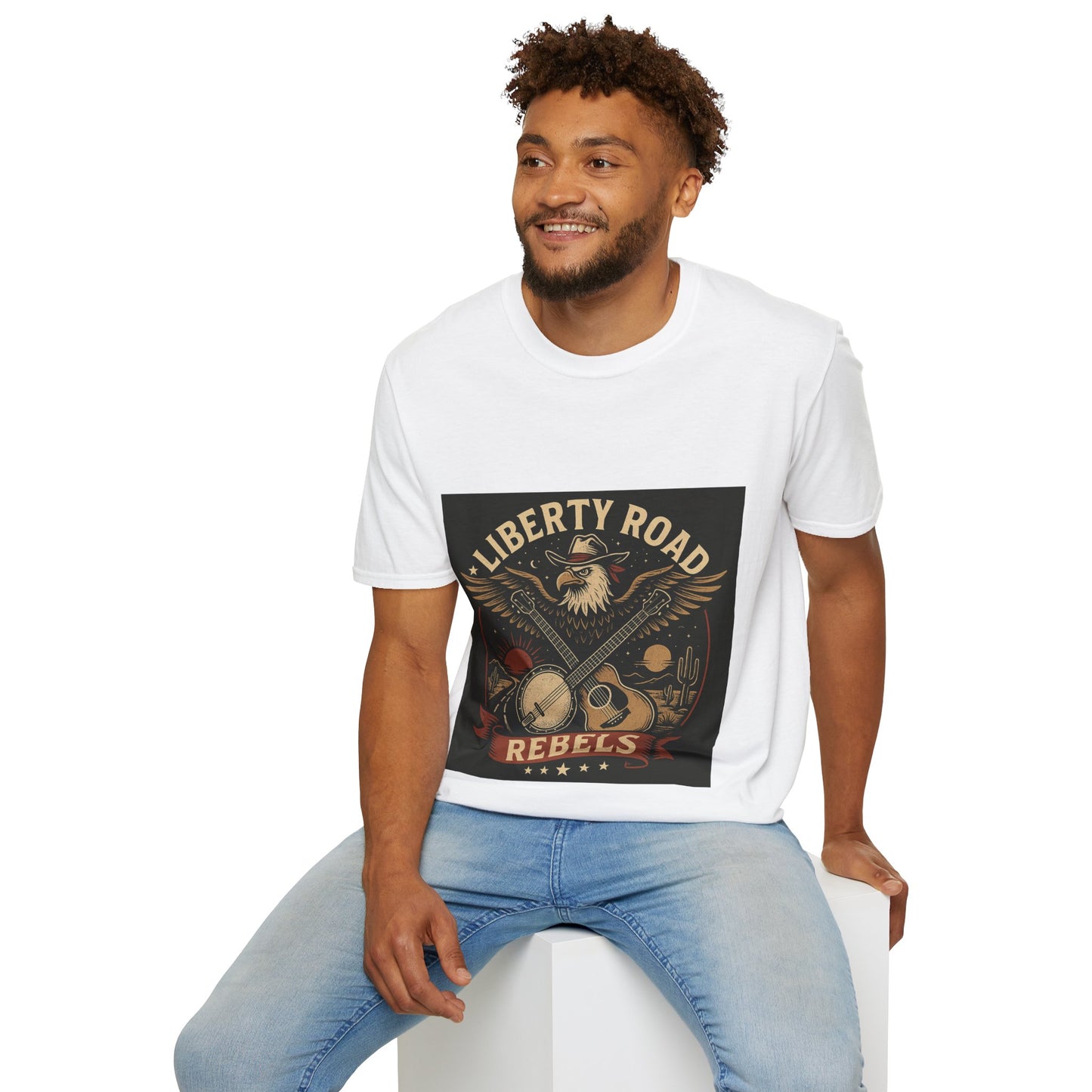 Liberty Road Rebels Vintage Americana Style T-Shirt