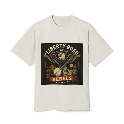Liberty Road Rebels Vintage Americana Style Faded Tee T-Shirt