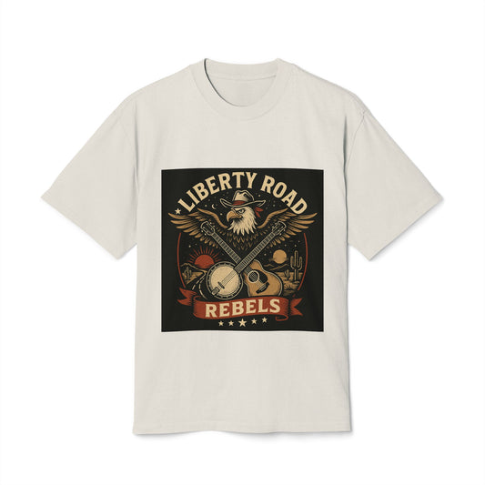 Liberty Road Rebels Vintage Americana Style Faded Tee T-Shirt