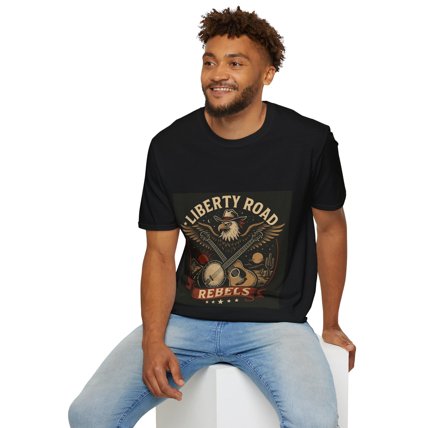 Liberty Road Rebels Vintage Americana Style T-Shirt