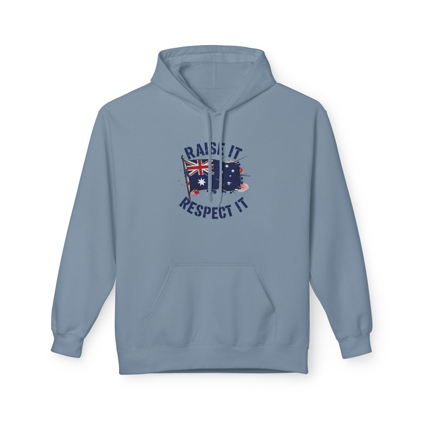 Unisex Raise It Respect It Australian Flag Hoodie