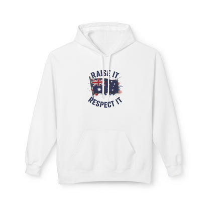 Unisex Raise It Respect It Australian Flag Hoodie