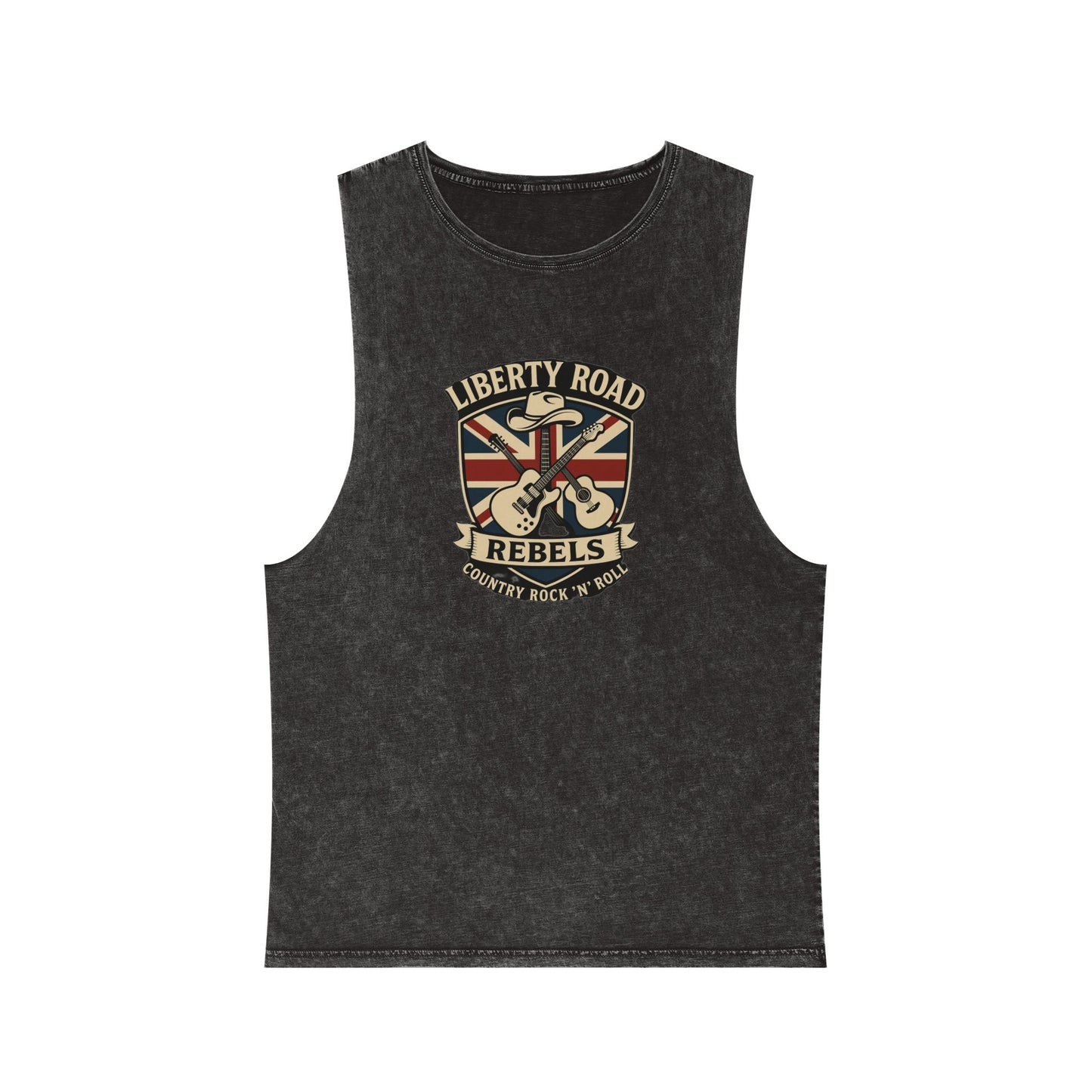 Liberty Road Rebels Britannia Unisex Stonewash Tank Top Singlet