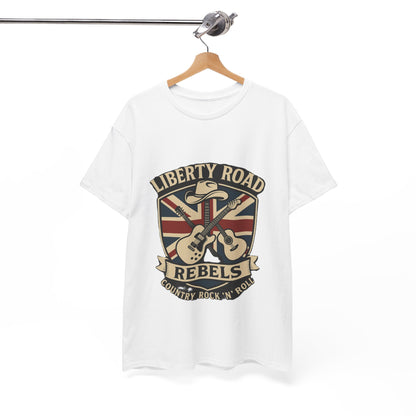 Liberty Road Rebels Britannia Rock 'n' Roll Rebels Tee Unisex Heavy Cotton T-Shirt