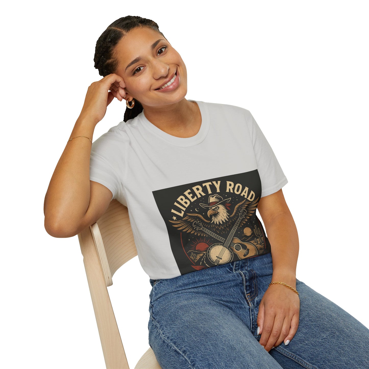 Liberty Road Rebels Vintage Americana Style T-Shirt