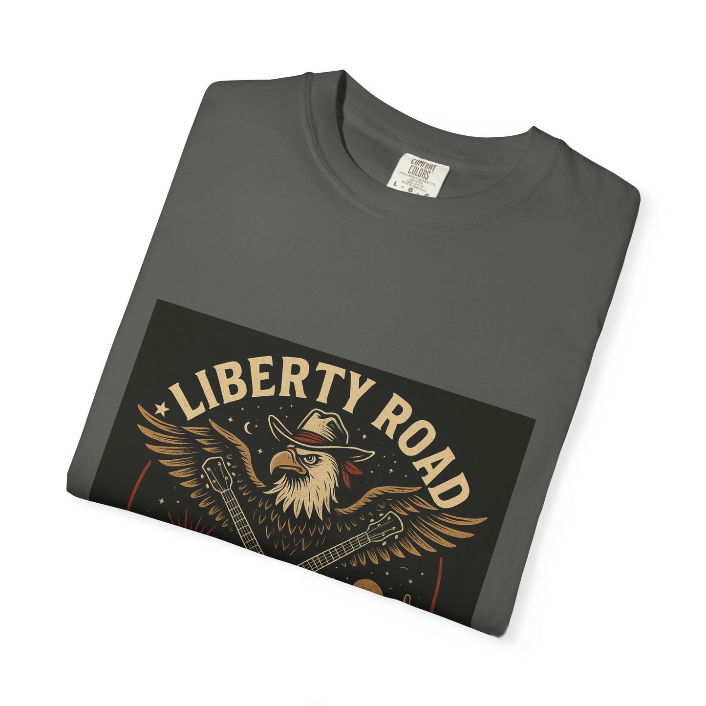 Liberty Road Rebels Vintage Americana Style Tee T-Shirt