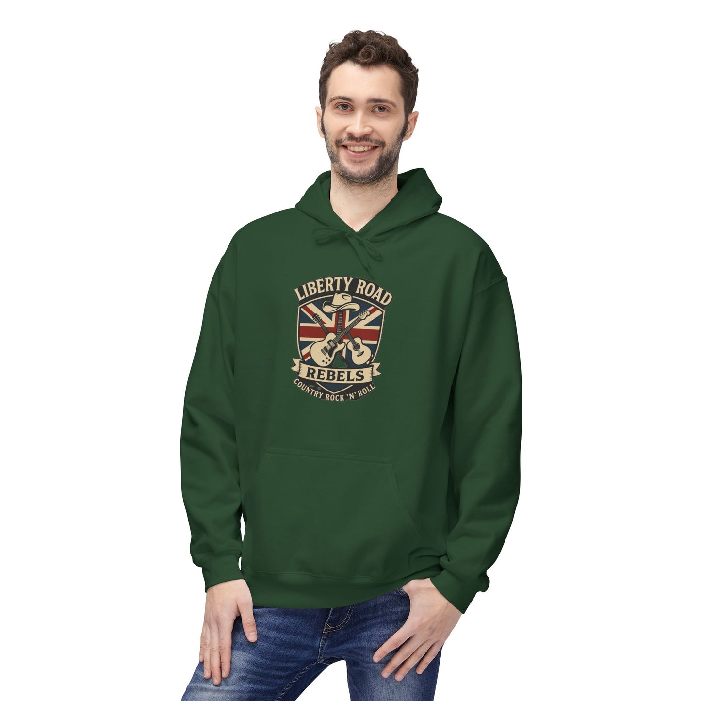 Liberty Road Rebels Britannia Fleece Hoodie Unisex Sweatshirt