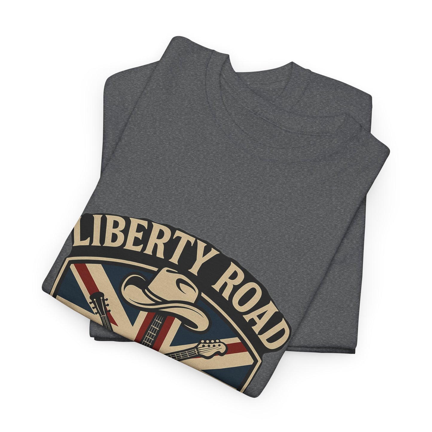 Liberty Road Rebels Britannia Rock 'n' Roll Rebels Tee Unisex Heavy Cotton T-Shirt
