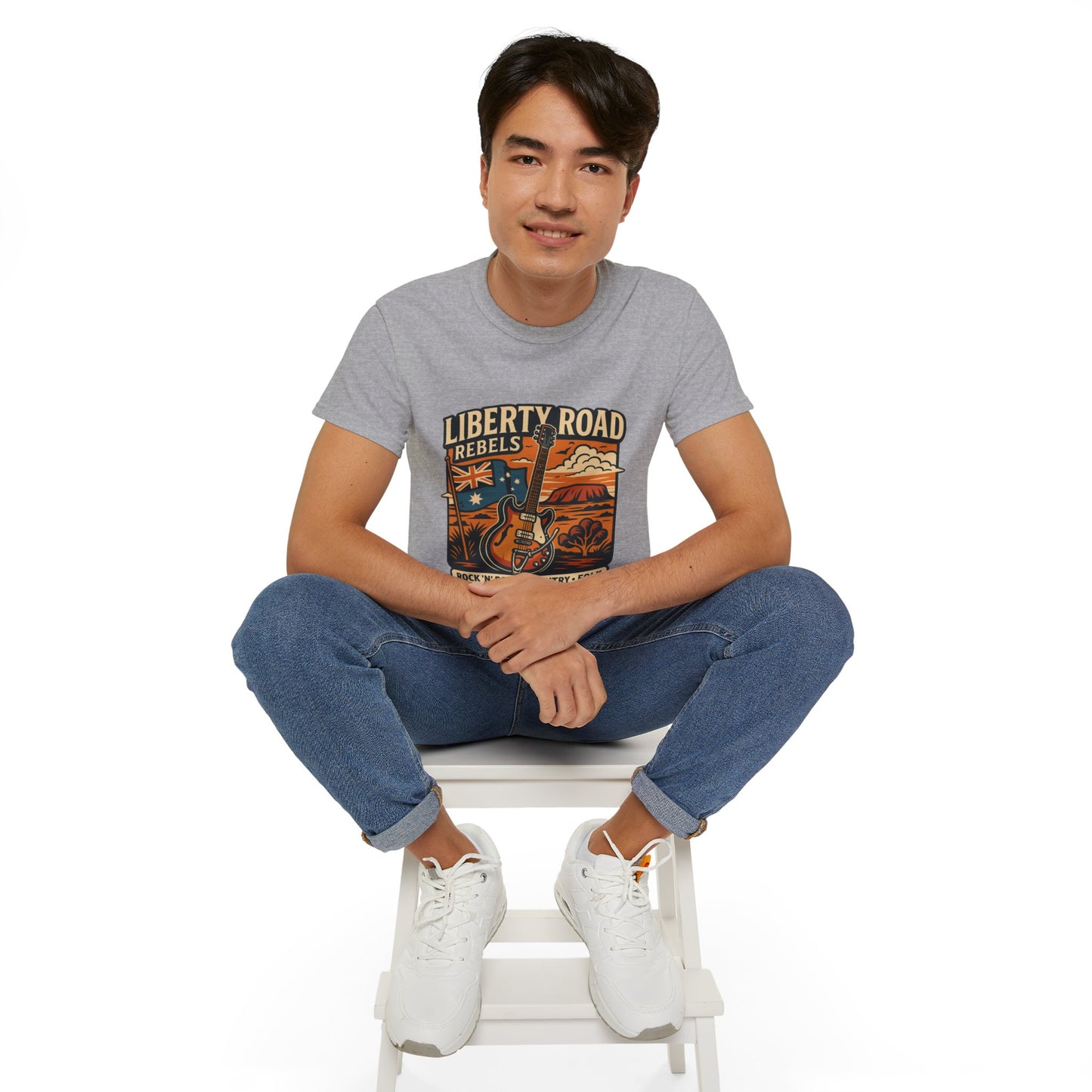 Liberty Road Rebels Australiana Unisex Ultra Cotton Tee T-Shirt
