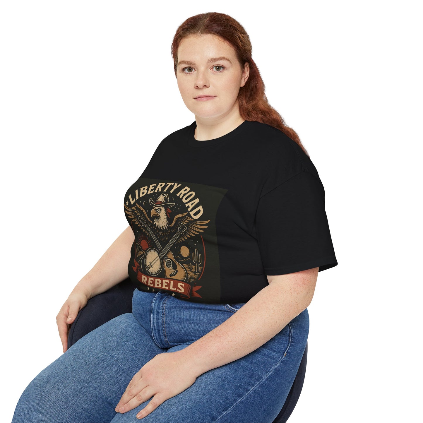 Liberty Road Rebels Vintage Americana Style Unisex Tee T-Shirt
