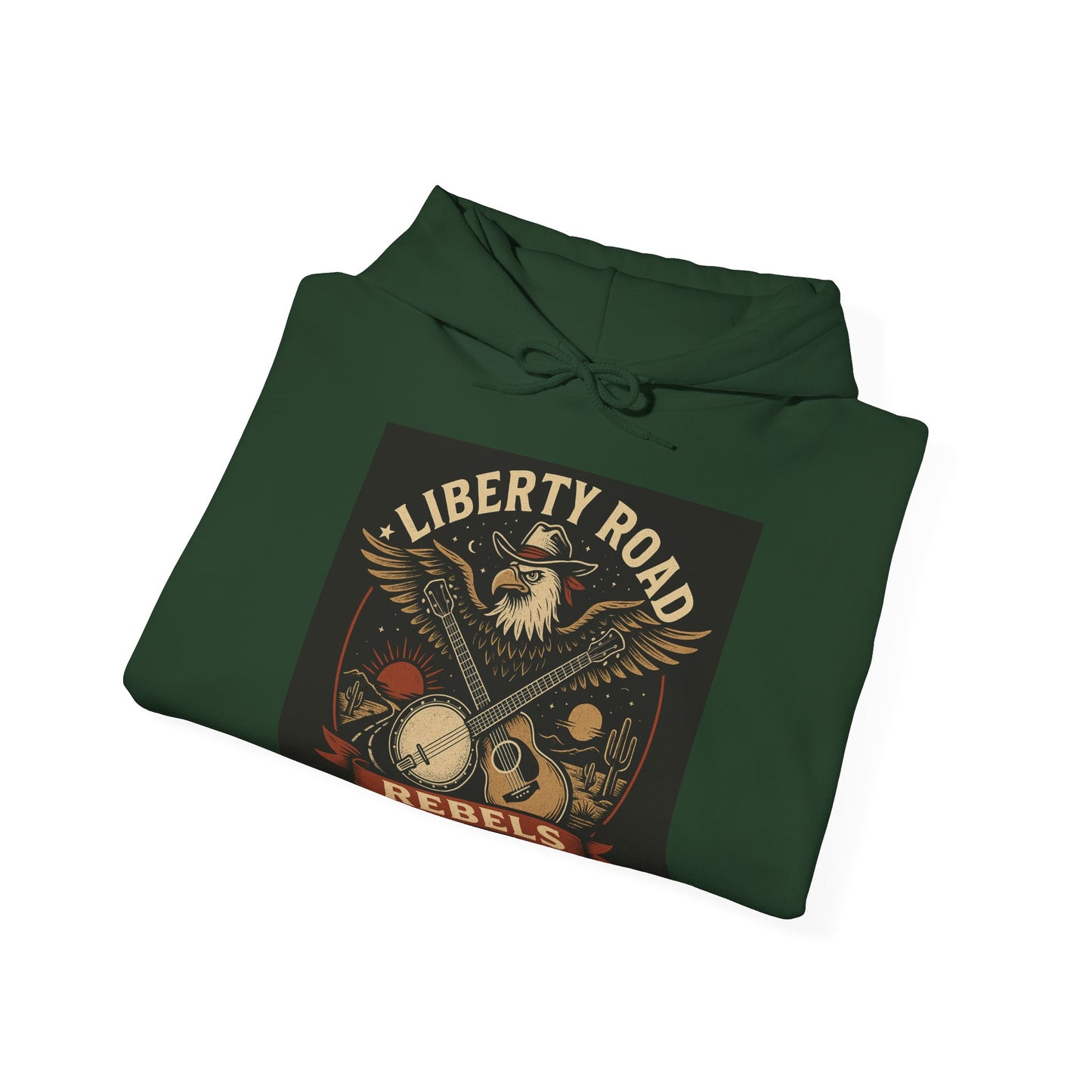 Liberty Road Rebels Vintage Americana Style Sweatshirt Unisex Hoodie