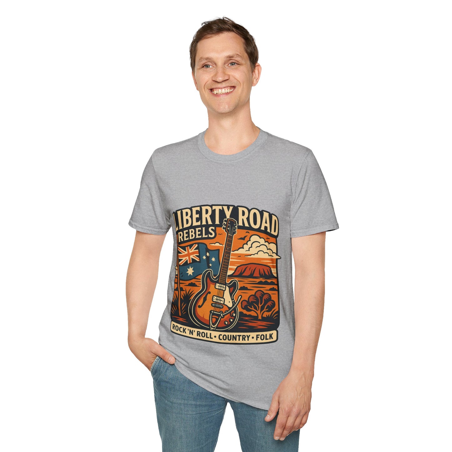 Liberty Road Rebels Australiana T-Shirt Unisex Graphic Tee