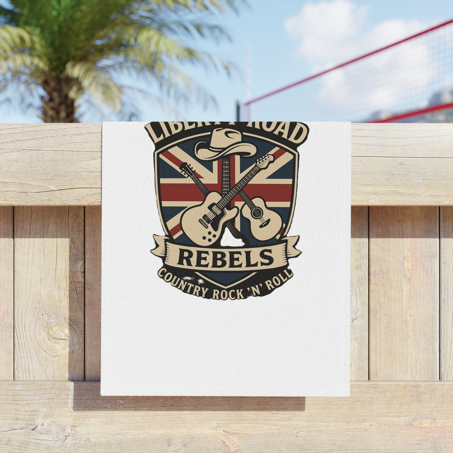 Liberty Road Rebels Britannia Rock 'n' Roll Beach Towels