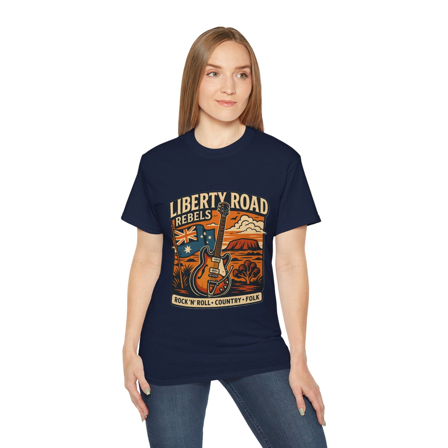 Liberty Road Rebels Australiana Unisex Ultra Cotton Tee T-Shirt