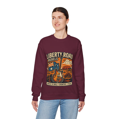Liberty Road Rebels Australiana Cozy Crewneck Sweatshirt