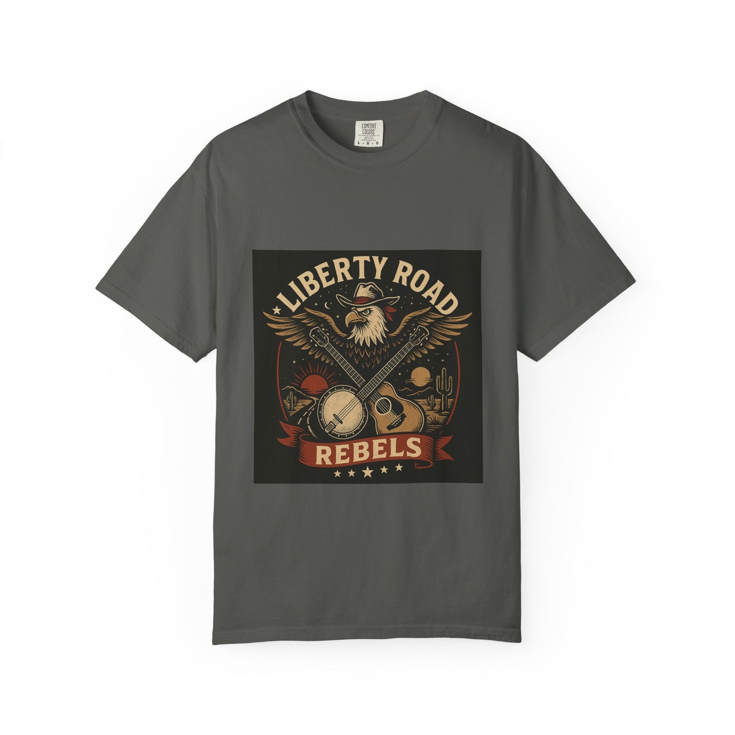 Liberty Road Rebels Vintage Americana Style Tee T-Shirt
