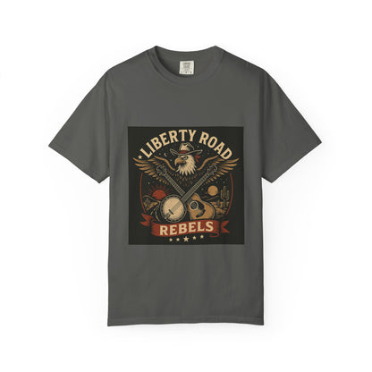 Liberty Road Rebels Vintage Americana Style Tee T-Shirt