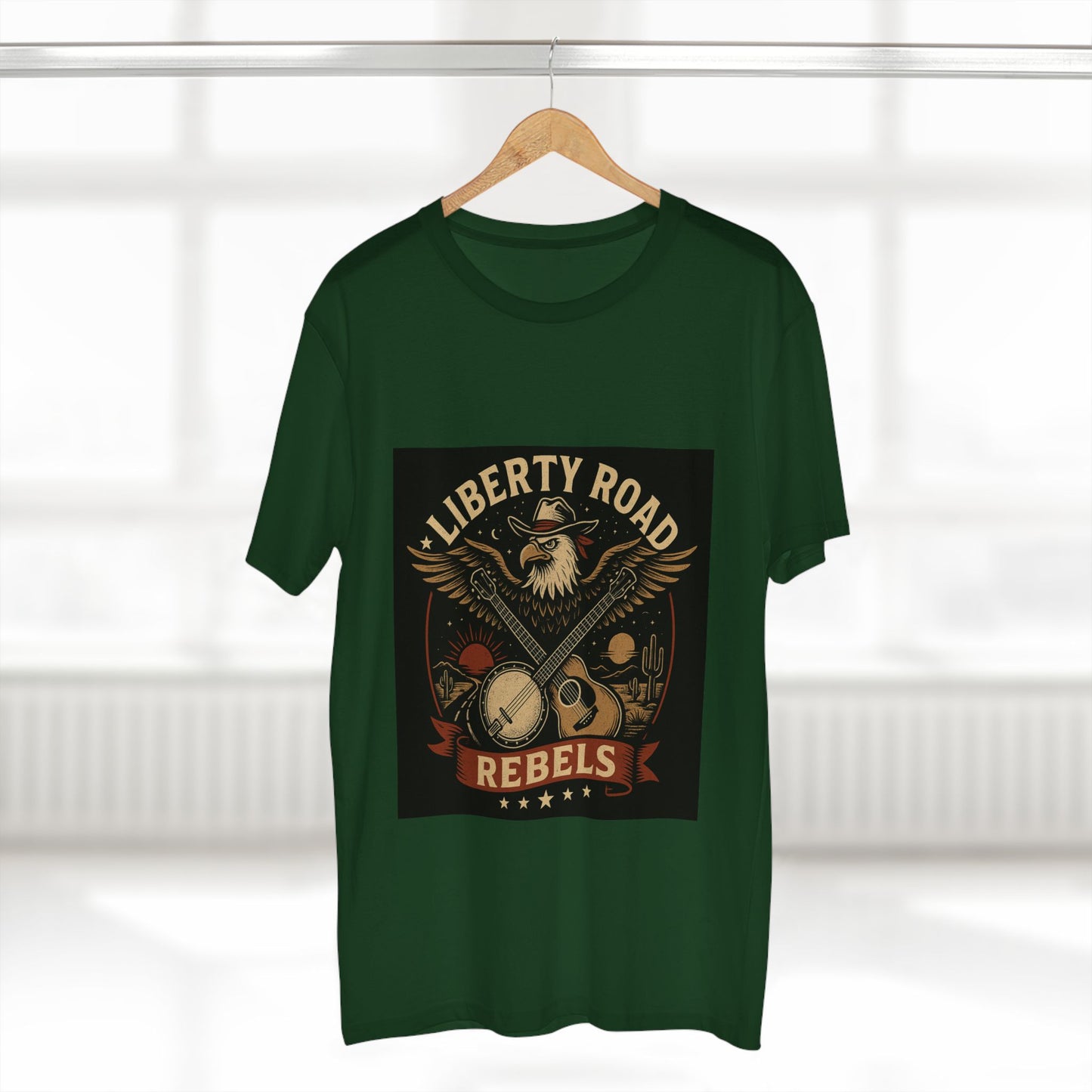 Liberty Road Rebels Vintage Americana Style Tee T-Shirt
