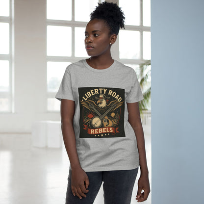 Liberty Road Rebels Vintage Americana Style Women's T-Shirt Tee